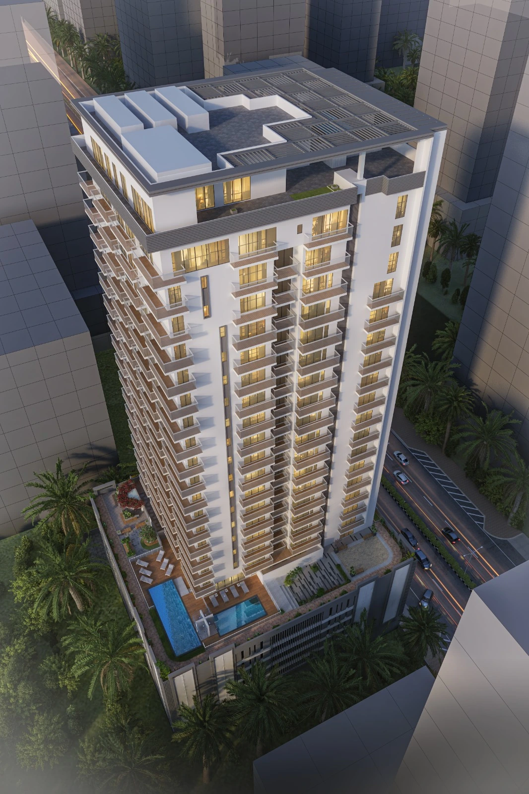 Dubai skyline 2025 with modern skyscrapers, ideal for property investors