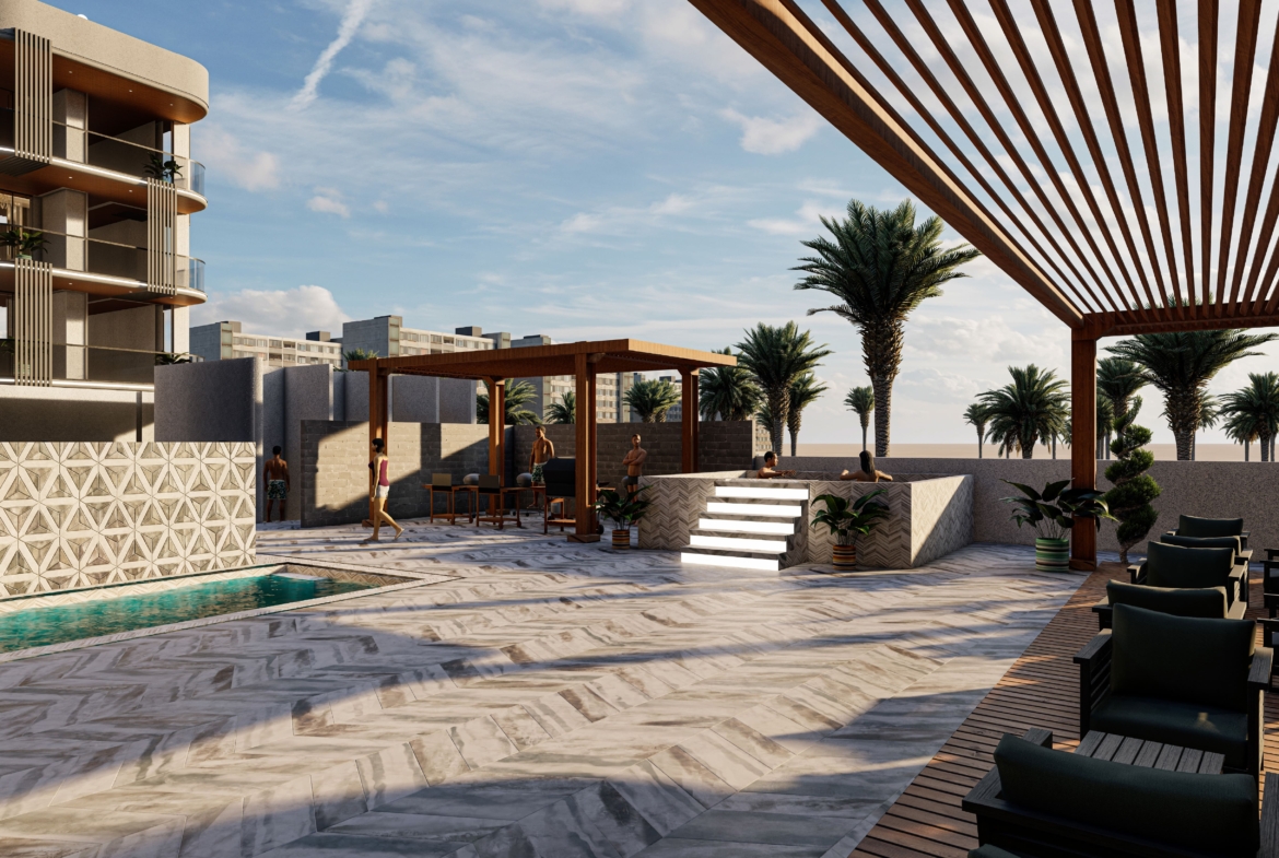 Poolside Area of Golden Woods Albab Views