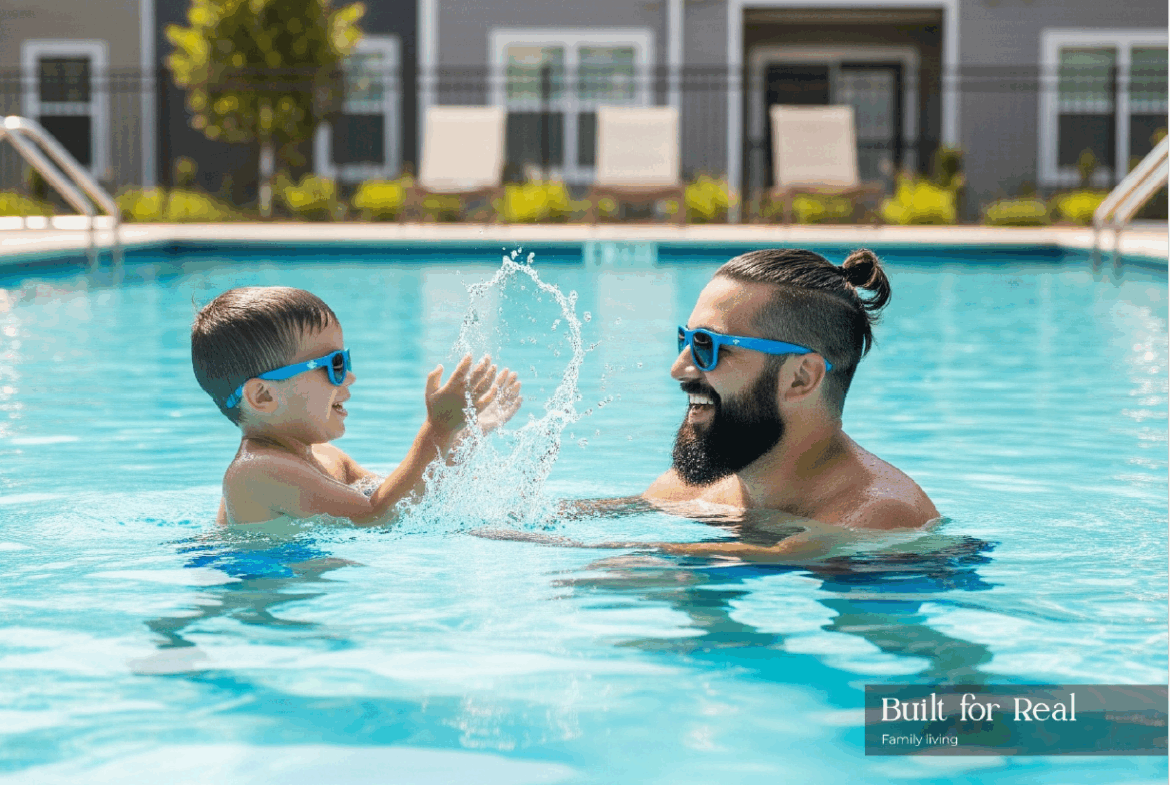 Swimming Pool of Golden Woods Albab Views Dubai South
